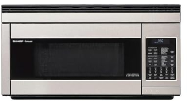 Sharp R1874T 1.1 cu. ft. 850W Sharp Stainless Steel Over-the-Range Convection Microwave Oven