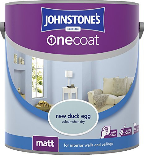 Johnstone's One Coat Matt Emulsion Paint - New Duck Egg 2.5L