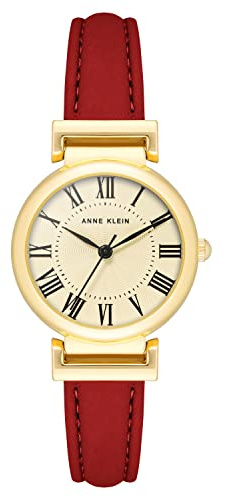 Anne Klein Women's Leather Strap Watch