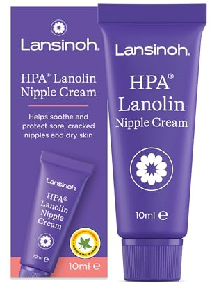 Lansinoh 10305 Lanolina HPA Crema per Capezzoli Irritati, 10Ml. 100% Naturale