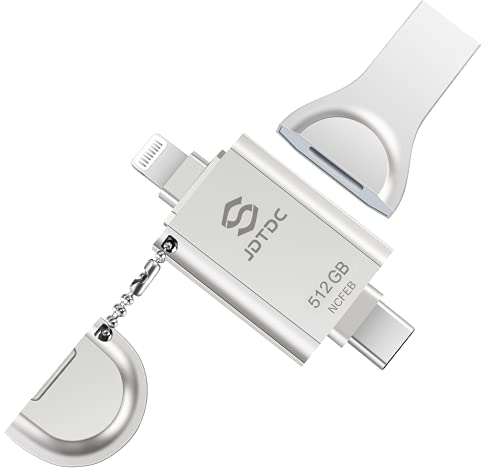 Memoria-USB-para-iPhone Certificación MFi Apple 512GB Almacenamiento Externo para iPhone Pen Drive Lightning iPad Memoria Flash USB iPhone Almacenamiento USB iPhone Memoria USB Pendrive iPad USB Stick