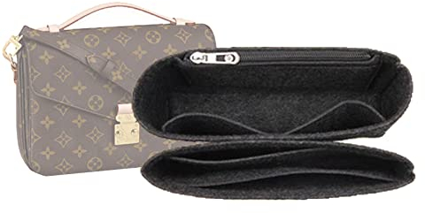 Lckaey Geldbörsen-Organizer für Pochette Métis in allen Abteilungen, Pochette M é tis voyager Insert 2084 Schwarz Grau