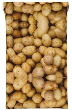 SCAUA Étui à lunettes souple en cuir pour femme avec dessus à presser, Pommes de terre de jardin., taille unique