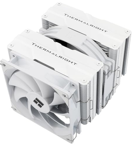Thermalright Peerless Assassin 140 CPU-luftkylare, vit, 6 heatpipes, dubbla PWM-fläktar och dubbeltorn, 158 mm hög CPU-kylning med övre skydd, för AM4/AM5 och Intel LGA 1851/1700/1150/1151/1200