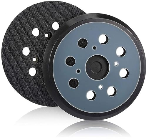 2 st. sliptallrikar 125 mm kardborreband, slipskiva excenterslip som reservdel stödplatta kardborreklisterplatta för MAKITA BO5031, M9204, BO5021, BO5041743081-8 för DeWalt 151281-08 DW4388r, 8 hål