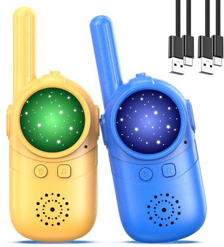Inspireyes Walkies Talkies for Kids, 3 4 5 year old girl gifts, 2 Pack Birthday Gifts for 3 4 5 6-8 Year Old Boys, Toddler Toys for Indoor Outdoor Games