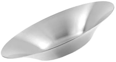 IMIKEYA Plato De Acero Inoxidable Para Ensalada y Pasta Diseño Coreano Ahondado De Resistente y Multifuncional Para Cocina Restaurante y Uso Doméstico