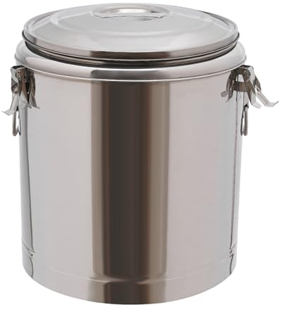 Jerool 10-40L Edelstahl Thermotransportbehälter,Profi Gastro Warmhaltebehälter für Speisen & Getränke mit Tragegriffen, dichtem Deckel