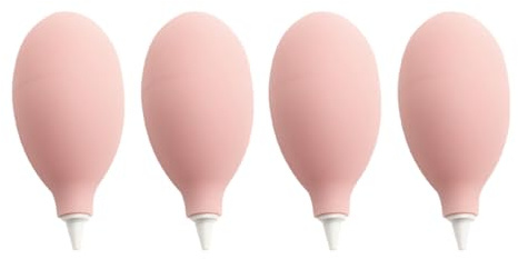 Alipis Lot de 4 Souffleurs de Poussière en Silicone Rose, Outil de Nettoyage pour Appareil Photo et Plantes Succulentes, Boule de Soufflage Pratique pour Dépoussiérer Lentilles, Claviers