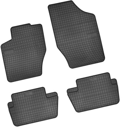 Bär-AfC CI00571 Gummimatten Auto Fußmatten Schwarz, Erhöhter Rand, Set 4-teilig, Passgenau für Citroen C4 Typ L Baujahr 2004 bis 2008 3-TRG. / 4-TRG. / 5-TRG.
