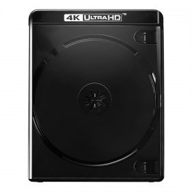 Amaray Boitiers Double Blu-Ray 4K, 15 mm, Machine-Pack-Quality, Noir, 10 pièces