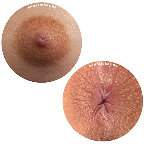 Anusticker Adesivi per capezzoli, 100 pezzi, con scritta in lingua inglese Sunny Divertente Arschloch Nipple, articolo scherzoso, accessorio per feste, festival, Anus, Carnevale sexy