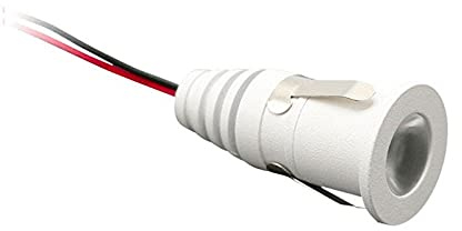 Lampo TC 12V 2W Mini Faretto tondo LED Da Incasso 1W Per Interno 25mm IP44 - Bianco, 3000°K LUCE CALDA