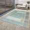 TT Home Moderner Outdoor Teppich Wetterfest Innen & Außenbereich Geometrisch Braun Beige, Größe:200 cm Rund