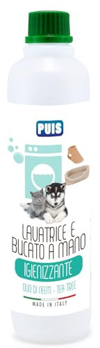 puis Detersivo Lavatrice e Bucato a Mano, Indumenti Animali Domestici, Neem e Tea Tree - 500ml