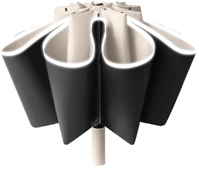 erised's bifrost Parapluie de voyage pliable inversé compact coupe-vent imperméable à l'ouverture/fermeture automatique, 10 x 2 baleines, parasol de golf portable, pluie/soleil/protection UV