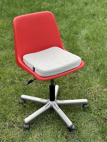 Warmpi® Cojín de asiento calefactado inalámbrico - Espuma Memoria de 5 cm - Beige - 3 modos de calor - Poliéster Reciclado - Incluye Caramelos - Comodidad óptima