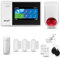 HUXGO® HXA007 Funk Alarmanlage Set WiFi + GSM 4G mit Solar Alarmsirene | Alarm System mit Bewegungsmelder, 3X Fensteralarm/Türsensoren | Alarmanlage fürs Haus, Wohnung, Wohnmobil | Smart Home