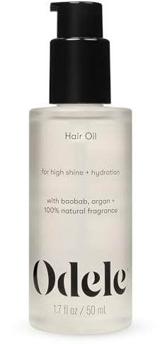 Odele Hair Oil, Adds Gloss & Shine with Baobab & Argan Oils, 1.7 fl oz