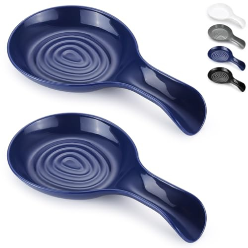 Kyraton Spoon Rest, Plastic Spoon Holder Kitchen Rest, Kitchen Utensil Rack for Spoons, Tongs, Spatulas, Spoon Rack for Hob, Dishwasher Safe