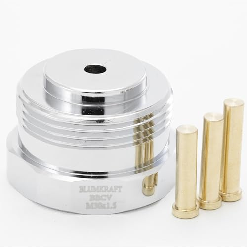 BLUMKRAFT Adattatore metallico per radiatori Bianchi, BRV, Conec, Valvex M30 x1,5 (PROTOTIPO) a M30 x 1,5 per termostato/testa termostatica M30x1,5 maschio