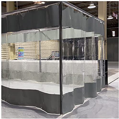 Bâche transparente imperméable pour pergola et terrasse - Panneaux latéraux en PVC résistant aux intempéries avec œillets - 5 x 3 m - Bâche de séparation transparente