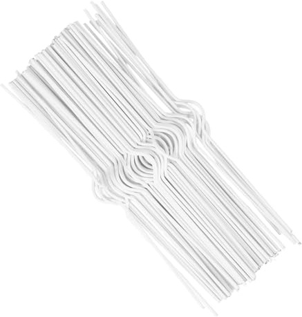 WRITWAA 100 Pièces Crochet Métallique pour Calendrier Crochet Suspendu Fer Blanc Double Fil pour Affiches Calendrier Mural et Bannières Installation sans Outil