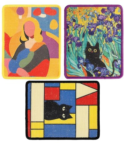 Tapis à gratter pour Chats – Protecteur de Meubles en sisal, 3 pièces, Tapis à gratter pour Chat avec Un Design Robuste, Fournitures pour Animaux de Compagnie, meulage des Griffes de, intérieur