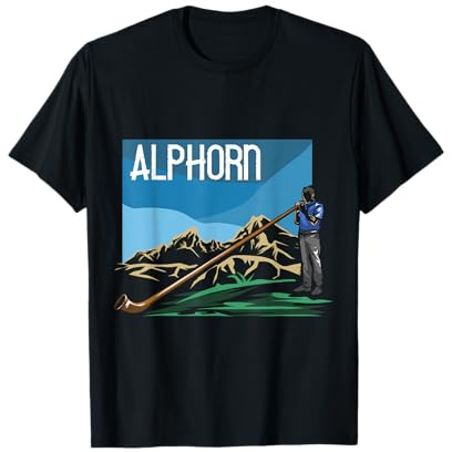 Culture Bavaroise Alphorn Internationale Cor des Alpes T-Shirt