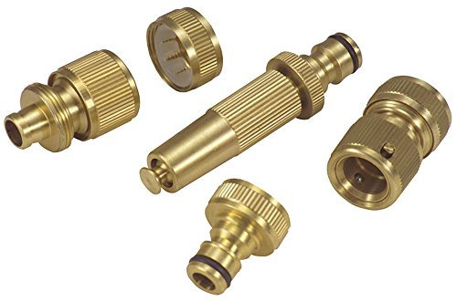 Kingfisher Pro Platinum Brass Hose Fitting Set