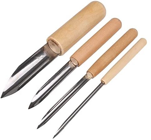 BQLZR Halbrunde Lochschneider Tonwarenlehm Keramikwerkzeuge zum Bohren & Skulptur 4er Pack