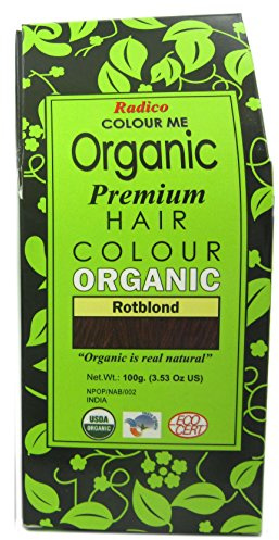 Radico Colour Me Organic Pflanzenhaarfarbe Rot-Blond (reddish blonde) (bio, vegan, Naturkosmetik) ReddishBl