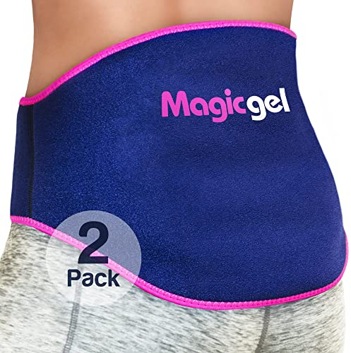Magic Gel Rücken Ice Pack - Heiß oder Kalt Kompresse für Kreuz und Hüfte - Wiederverwendbares Kühlpad mit Verschluss auch für Schleimbeutelentzündung