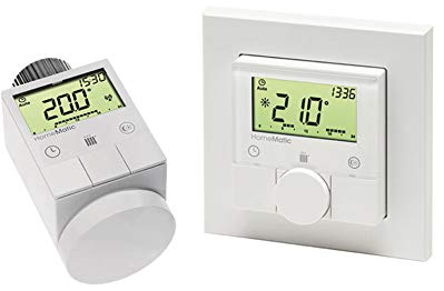 Homematic Starterset Funk-Heizkörperthermostat und Funk-Wandthermostat