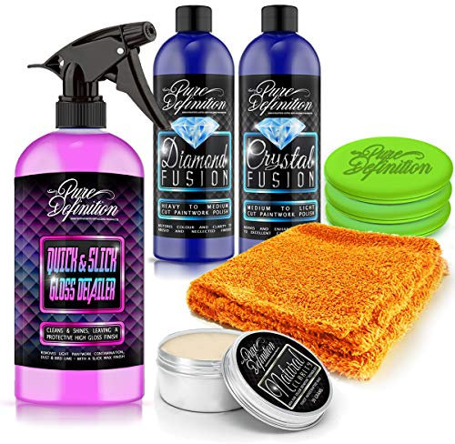 Pure Definition Silver Car Wax Polish Colour Restoration Kit Paint Restorer Set