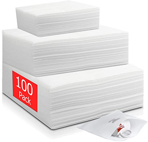 Schaumfolie Verpackungsmaterial Schaumstoff Beutel Kissenschaumbeutel 100Stk Schaumstoffverpackung Umzugspapier Umzugsverpackung für Glas Möbel Porzellan und Geschirr (30x30cm 30x20cm 20x20cm)