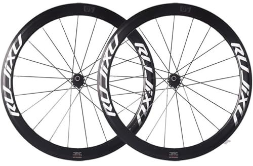 700C Rennrad-Laufradsatz Ultraleichte Vorder-Und Hinterräder Aus Alu-Legierung Schnellspanner-Laufradsatz Felgenhöhe 50Mm V/C-Bremsen Abgedichtete Lagernaben Unterstützung 8–11-Gang-Kassette