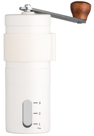 Manual Coffee Grinder - Portable Hand Coffee Grinder with Ceramic Burr, Adjustable Coarseness, 304 Stainless Steel, Perfect for Travel, Camping, and Home Use