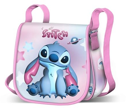 Disney Lilo e Stitch Cosmic-Borsa a Tracolla Muffin Mini, Rosa, 17 x 16 cm