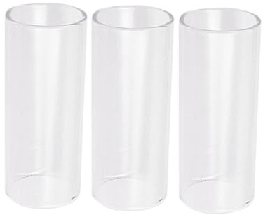3Pcs Glass Guitar Slides Medium Bottleneck Heat Treated for Professional Guitar Players