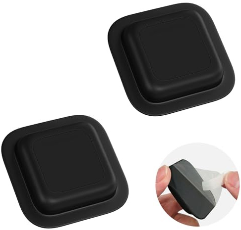 Adhesive Mount Case for Tile Mate 2024/2022, 2 Pack Silicone Waterproof Hidden Holder for Life360 Tile Tracker | Secure & Discreet | for Bike Car Luggage (Black/Black)