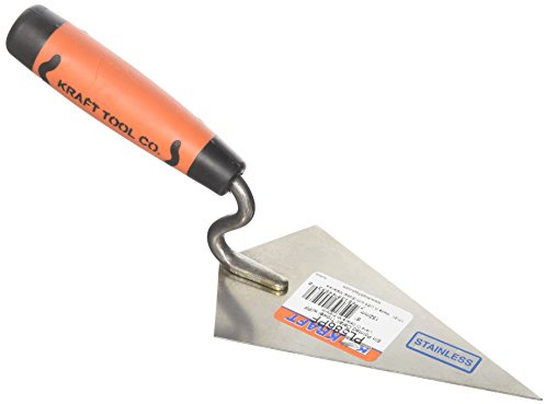 Kraft Tool PL586PF Stainless Steel Pointing Detail Trowel with ProForm Handle, 6-Inch