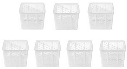 7 x Moldes Cuadrados para Queso 0,5 kg – 10,5x10,5x8,5 cm – Para Quesos Frescos, Restaurantes y Talleres Artesanales