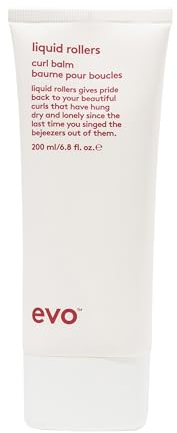 evo Liquid Rollers Curl Balm - Hair Styling Balm - Enhances Natural Curls, Protects Frizz & Improves Overall Condition - 200ml / 6.8fl.oz