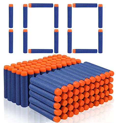 VCOSTORE Nerf Pfeile, 100 Stück Nerf Darts Nerf Munition Pfeile Dart Bullets Refill,Foam Pfeile für N-Strike Elite Blasters Series