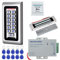 GXY - Sistem di controllo accessi porta IP68 impermeabile RFID tastiera apriporta apriporta+180 kg/350 lbs serratura magnetica elettrica + 10 portachiavi per esterni interni e casa