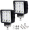 Joparri 2 Pcs 48W LED Arbeitsscheinwerfer 12V Zusatzscheinwerfer 4320LM, LED Scheinwerfer 6500K Rückfahrscheinwerfer IP67 Wasserdicht für Trecker Offroad SUV