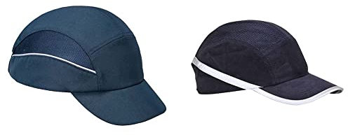 Portwest AirTech Bump Cap, Size: One Size, Colour: Navy, PS59NAR & Vent Cool Bump Cap, Size: One Size, Colour: Navy, PW69NAR