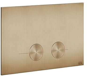 Placas de accionamiento Gessi 316 para Geberit Sigma, 54611735, Color: Bronce cálido cepillado PVD
