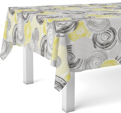 Martina Home Mantel Hule Circle Amarillo 140 Redondo